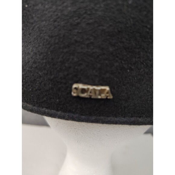 SCALA Dorfman Pacific Cap Newsboy Hat Black Wool Mens XL - Picture 3 of 7